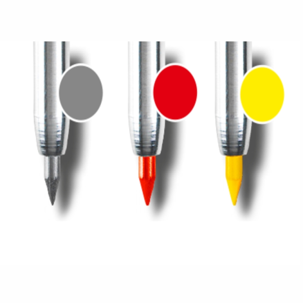 Графит Sola за дърводелски молив комплект 6 бр., 140 мм, жълт, червен и черен, SC TLM2