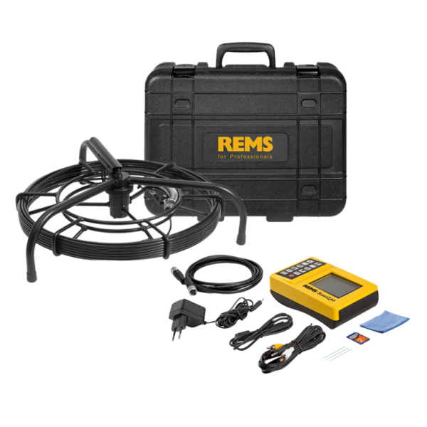 Камера REMS за тръби и канали инспекционна с 1 батерия и зарядно, 3.7 V, 2.5 Ah, ф 5.4 мм, 30 м, CamSys Set S-Color 30 H