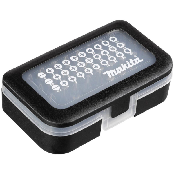 Комплект битове Makita PH/PZ/TX с магнитен държач 1/4″, 25 мм, 31 бр., D-30667