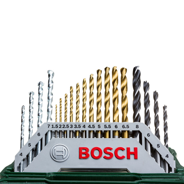 Комплект битове Bosch със свредла със свредла 1/4″, 30 бр., X-Line