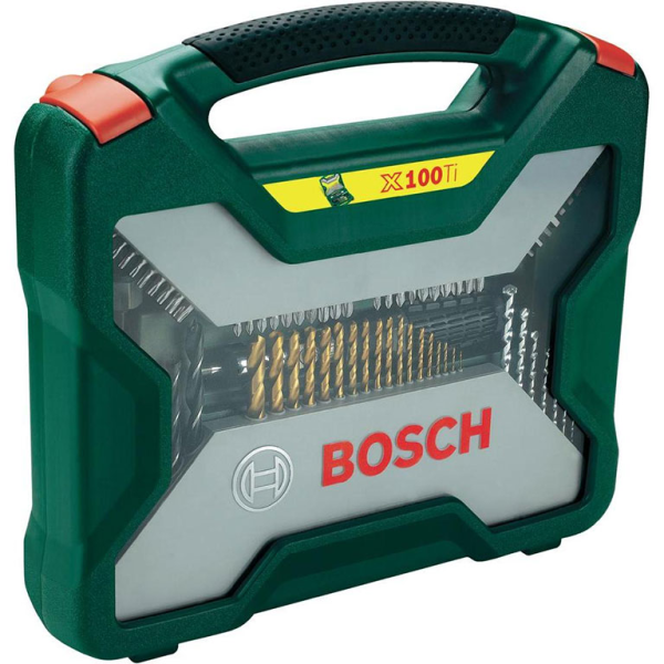 Комплект битове Bosch със свредла със свредла 1/4″, 100 бр., X-Line Titanium