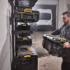 Куфар DeWALT пластмасов за инструменти 550х336х308 мм, 40 кг, черен, Toughsystem DS300 - Image 3