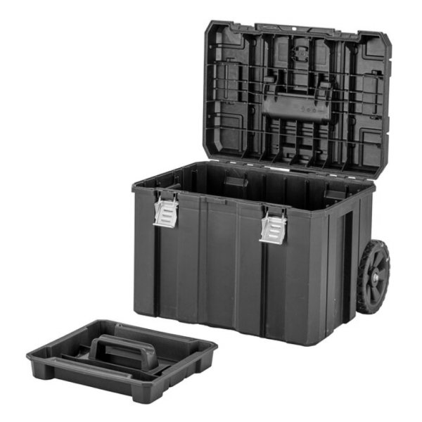 Куфар DeWALT за инструменти пластмасов на колела 635х512х512 мм, 50 кг, черен, TSTACK IP54