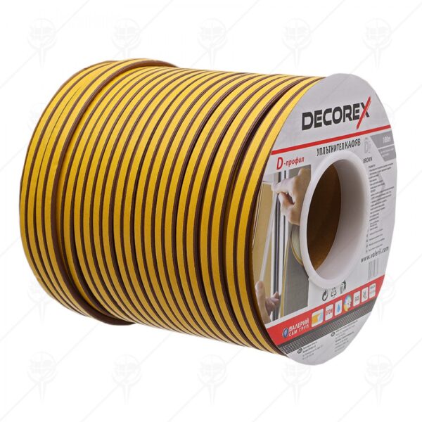 УПЛЪТНИТЕЛ Е ПРОФИЛ 4ММ*100М DECOREX