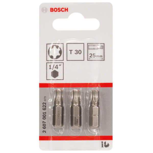 Накрайник бит TX Bosch Torx TX 30, 1/4″, 25 мм, Extra Hard