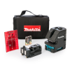 Нивелир Makita лазерен комбиниран с 2 линии и 4 точки 15 м, 60 м, 0.3 мм/м, SK103PZ
