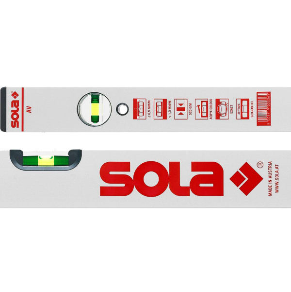 Нивелир алуминиев кутия Sola Box Level 600 мм, 0.5 мм/м, AV 60
