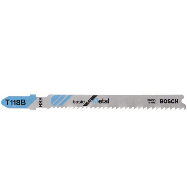 Нож за зеге Bosch с T-захват за метал 67/92 мм, 3 бр., праволинейно, T 118 B Basic for Metal