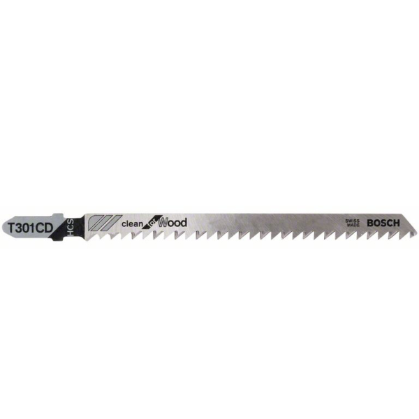 Нож за зеге Bosch с T-захват за дърво комплект 92/117 мм, праволинейно, T 301 CD Clean for Wood
