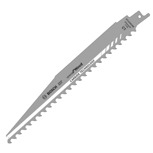 Нож Bosch за саблен трион за дърво 225 мм, 3 TPI, S 1142 KHM Speed for Wood