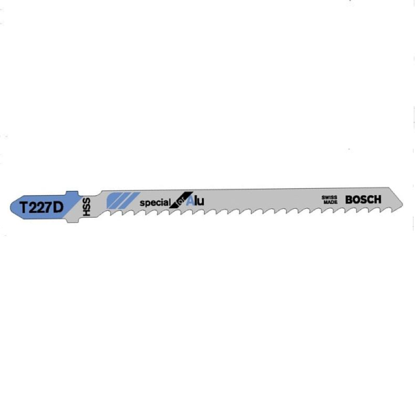 Нож за „зеге“  Bosch с T-захват 74/100 мм, 8.5 TPI, 3 бр., криволинейно, T 227 D