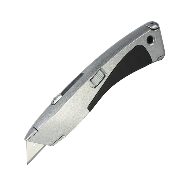 Нож макетен Wolfcraft метален с трапецовидно прибиращо острие 19 мм