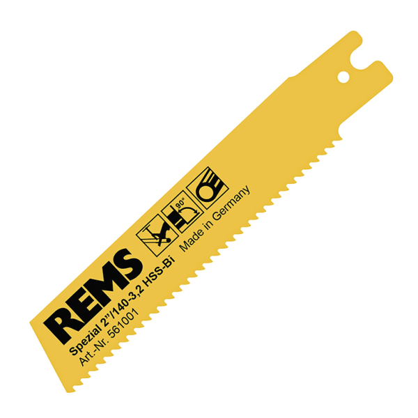 Нож за саблен трион REMS за метал 140 мм, 3.2 TPI, 2″/140-3.2