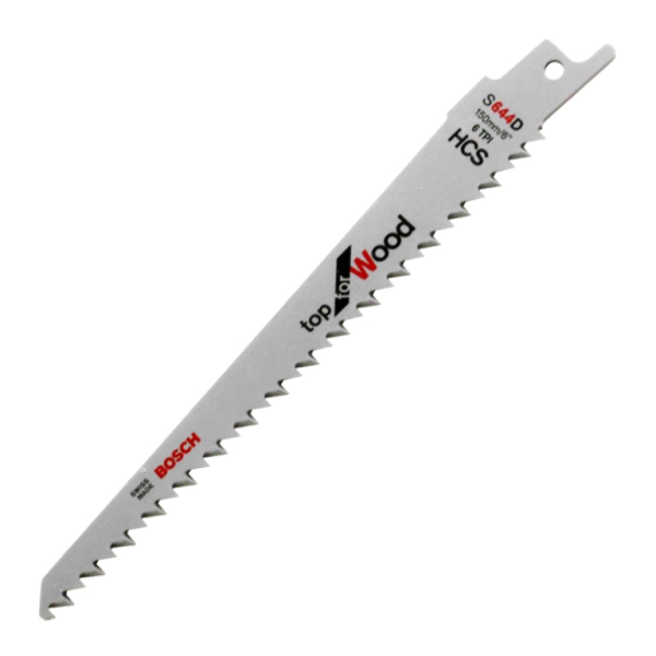 Нож Bosch за саблен трион за дърво 150 мм, 4.3 TPI, S 644 D