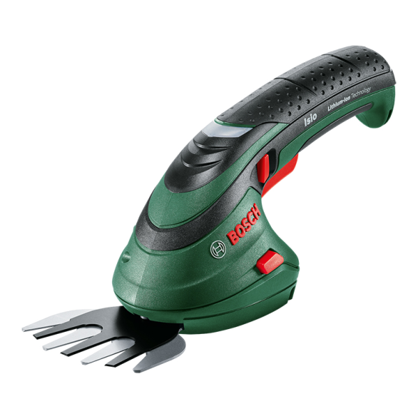 Ножица Bosch градинска акумулаторна за трева и храсти с 1 батерия и зарядно, 3.6 V, 1.5 Ah, 120 мм, 80 мм, Isio