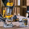 Оберфреза DeWALT ръчна акумулаторна комбинирана без батерия и зарядно, 18 V, 16 000-25 500 об./мин, ф 6.35 мм, DCW604NT - Image 2