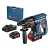 Перфоратор Bosch акумулаторен с 2 батерии и зарядно, SDS-plus, 18 V, 4 Ah, 2 J, GBH 180-LI