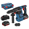 Перфоратор Bosch акумулаторен с 2 батерии и зарядно, SDS-plus, 18 V, 6 Ah, 2.6 J, GBH 18V-26 F