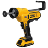 Акумулаторен пистолет DeWALT за уплътнители тип салам с 1 батерия и зарядно, 2 V, 18 Ah, 2500 N, 0.31-0.6 л, DCE580D1 - Image 2