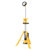 LED прожектор DeWALT акумулаторен със статив без батерия и зарядно, 18 V, 1.5-5 Ah, 3500 K, жълт, DCL079