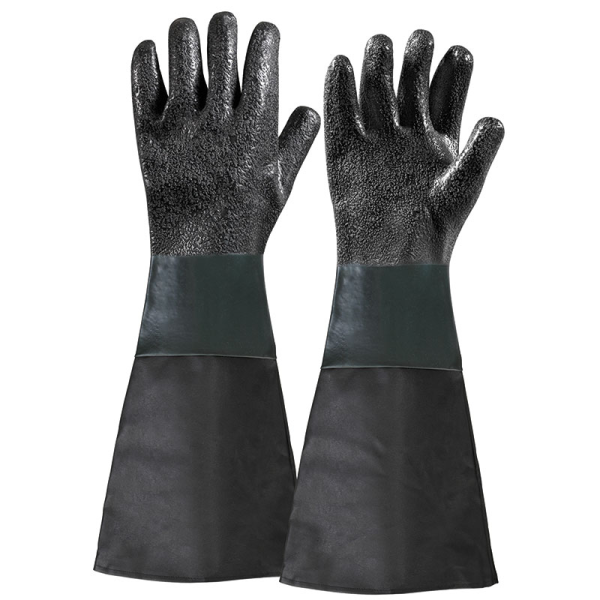 Ръкавици Fervi каучукови един размер, 450 мм, черни, 0580/21