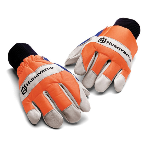 Ръкавици Husqvarna със защита от срязване размер 8, оранжево и бяло, Comfort