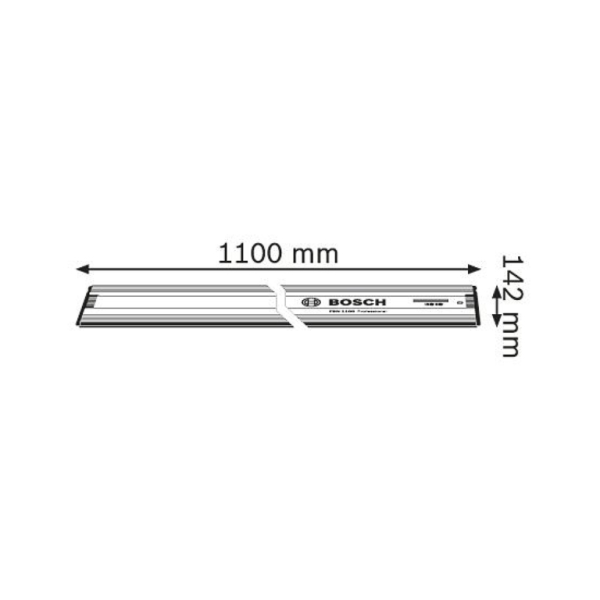 Шина Bosch водеща за циркуляр 1100 мм, FSN 1100