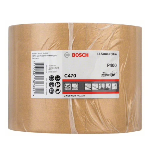 Шкурка Bosch на руло на хартиена основа 115 мм, P400, C470