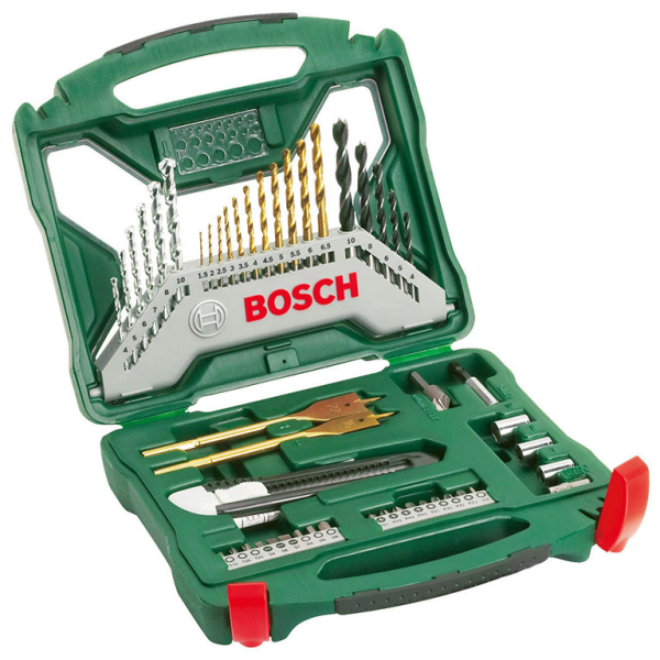 Комплект битове Bosch със свредла със свредла 1/4″, 50 бр., X-Line Titanium