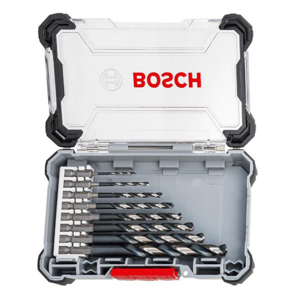 Свредло за метал Bosch HSS с 6-стенна опашка оксидирано в к-кт 8 бр. 2-10 мм, Impact Control Multi Construction