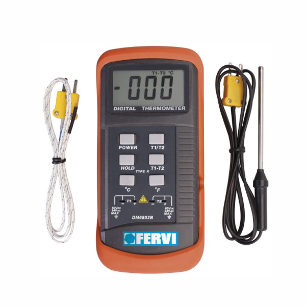 Термометър дигитален Fervi със сонда за готвене на храна от -50 до +1200 °C, T063