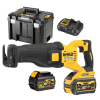 Трион саблен DeWALT акумулаторен с плавно регулиране с 2 батерии и зарядно, 54 V, 2 Ah, 0-3000 хода/мин, 28.6 мм, DCS389T2