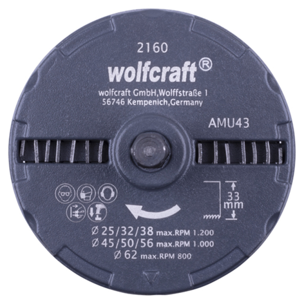 Кръгов трион Wolfcraft със сменяеми ленти ф 25-62х33 мм