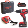 Акумулаторен ударен винтоверт Milwaukee M18CBLPD-422C 4933472116 с 2 батерии 2 ah и 4 ah, зарядно и куфар